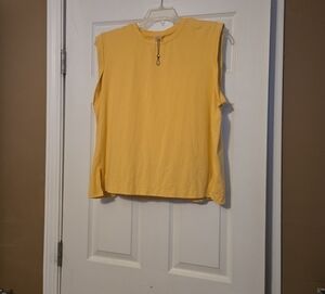 Yellow Sleeveless Top